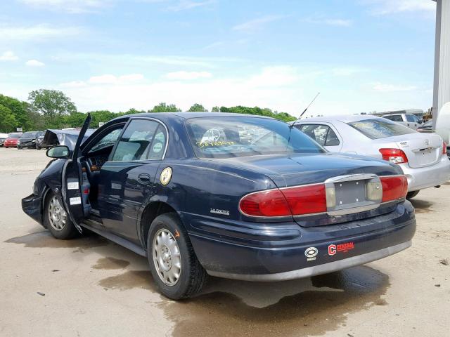 1G4HR54K5YU342710 - 2000 BUICK LESABRE LI BLUE photo 3