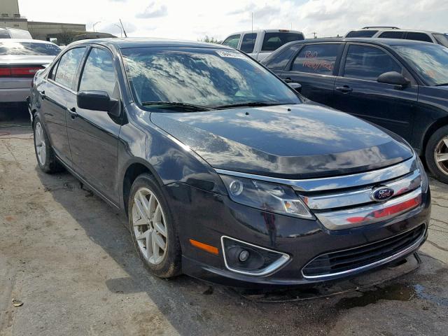 3FAHP0JA9CR412255 - 2012 FORD FUSION SEL BLACK photo 1