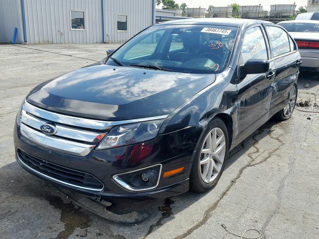 3FAHP0JA9CR412255 - 2012 FORD FUSION SEL BLACK photo 2