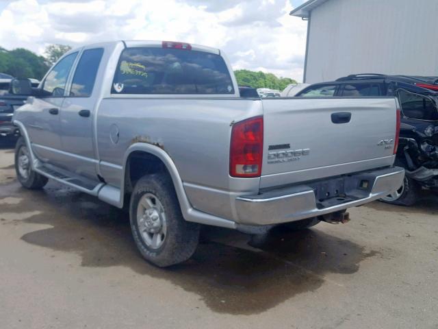 3D7KU28D13G701930 - 2003 DODGE RAM 2500 S ვერცხლისფერი ფოტო 3