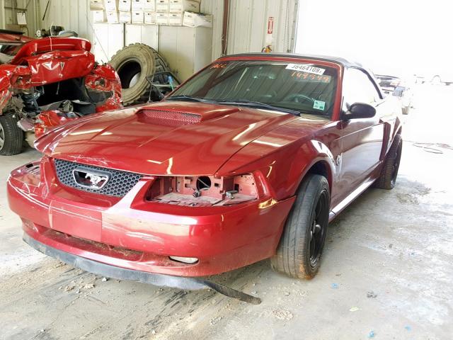 1FAFP45X94F149549 - 2004 FORD MUSTANG GT RED photo 2