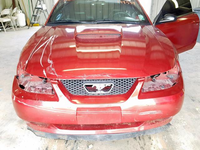1FAFP45X94F149549 - 2004 FORD MUSTANG GT RED photo 7