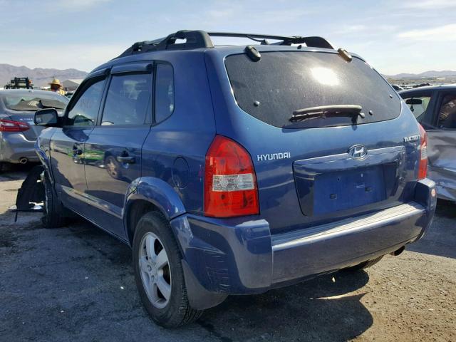 KM8JM12B86U342970 - 2006 HYUNDAI TUCSON GL BLUE photo 3