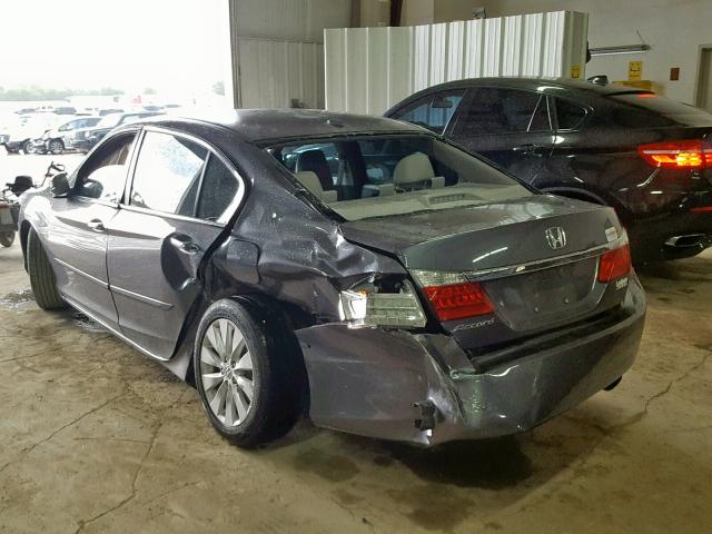 1HGCR2F87DA233581 - 2013 HONDA ACCORD EXL CHARCOAL photo 3