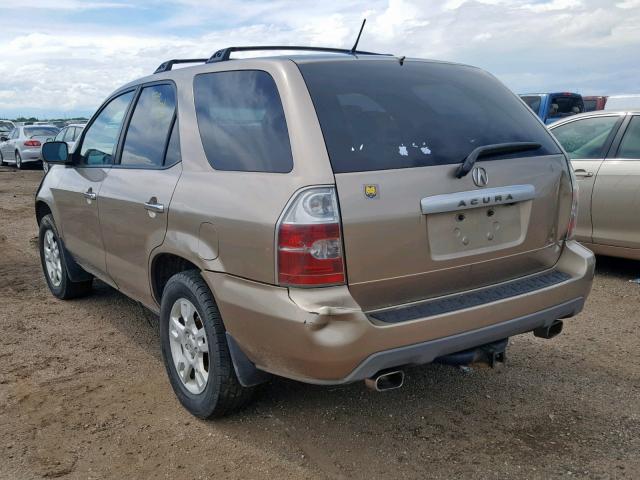 2HNYD18814H509498 - 2004 ACURA MDX TOURIN BROWN photo 3