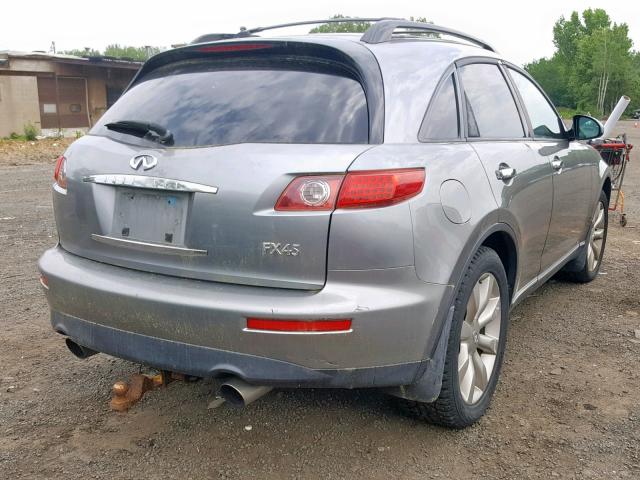 JNRBS08W93X001476 - 2003 INFINITI FX45 CHARCOAL photo 4