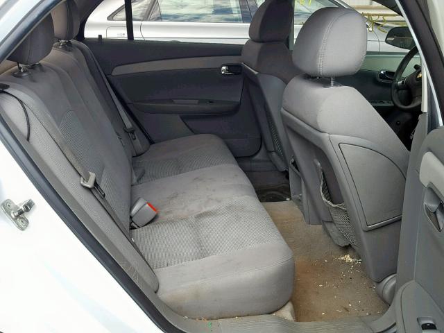 1G1ZH57B99F175502 - 2009 CHEVROLET MALIBU 1LT WHITE photo 6