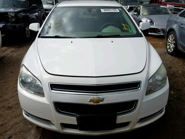1G1ZH57B99F175502 - 2009 CHEVROLET MALIBU 1LT WHITE photo 9