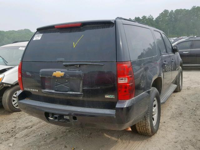 1GNSC5E07CR171809 - 2012 CHEVROLET SUBURBAN C BLACK photo 4