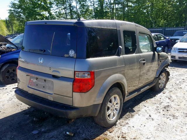 5J6YH28717L014789 - 2007 HONDA ELEMENT EX GRAY photo 4