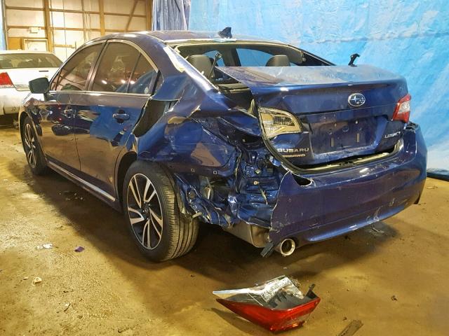 4S3BNAS63H3023204 - 2017 SUBARU LEGACY SPO BLUE photo 3