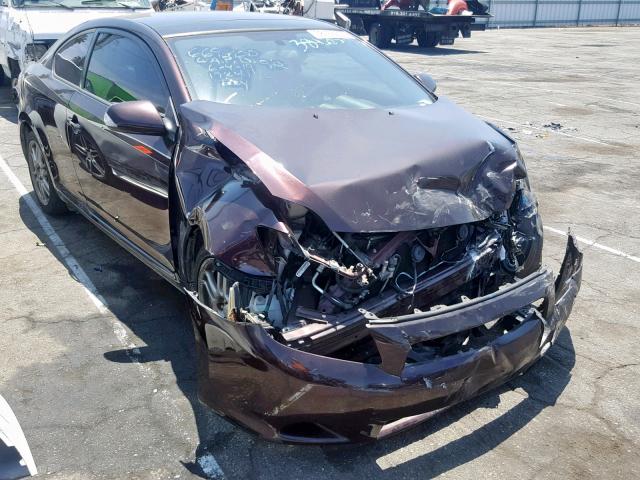 JTKDE3B78A0319574 - 2010 TOYOTA SCION TC BURGUNDY photo 1