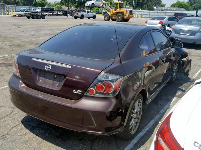 JTKDE3B78A0319574 - 2010 TOYOTA SCION TC BURGUNDY photo 4