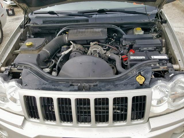 1J8GS48K47C657679 - 2007 JEEP GRAND CHER TAN photo 7