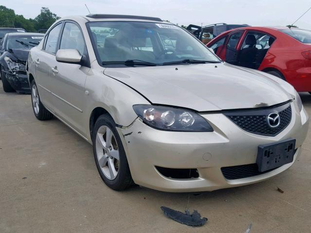 JM1BK12F541178335 - 2004 MAZDA 3 I GOLD photo 1