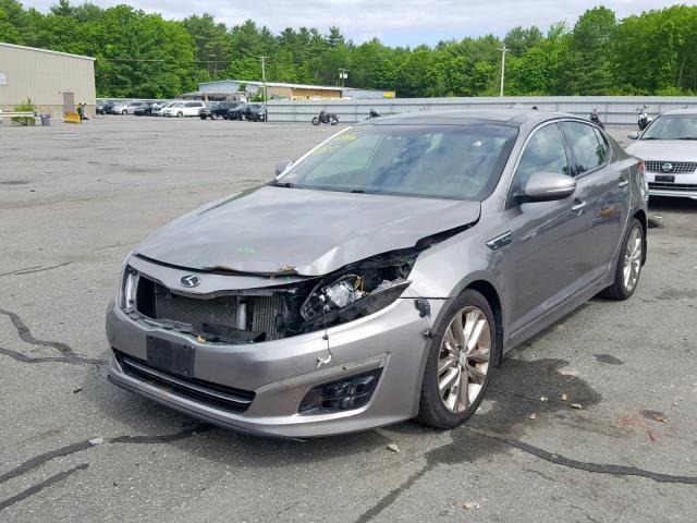 5XXGR4A68EG272350 - 2014 KIA OPTIMA SX GRAY photo 2