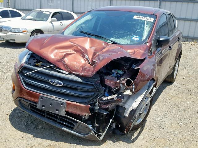 1FMCU0F77JUA30415 - 2018 FORD ESCAPE S BROWN photo 2