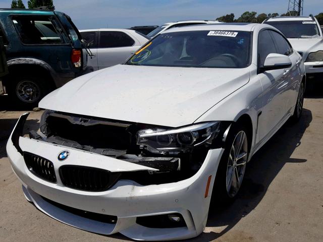 WBA4J1C58KBM17155 - 2019 BMW 430I GRAN WHITE photo 2