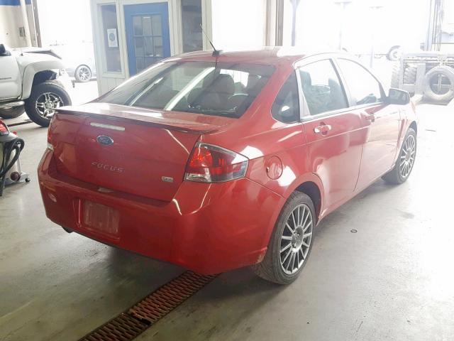 1FAHP3GN8BW127280 - 2011 FORD FOCUS SES RED photo 4