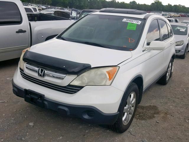 JHLRE48748C033596 - 2008 HONDA CR-V EXL WHITE photo 2