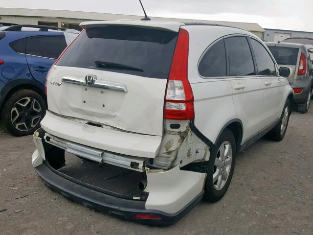 JHLRE48748C033596 - 2008 HONDA CR-V EXL WHITE photo 4