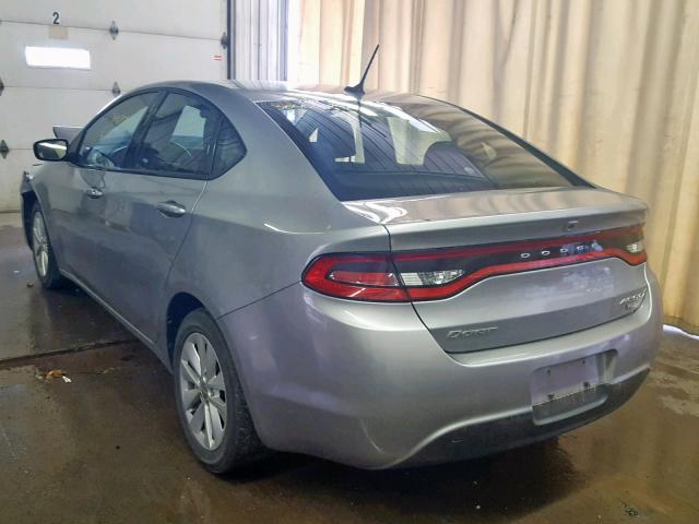 1C3CDFDH8FD181164 - 2015 DODGE DART SE AE SILVER photo 3