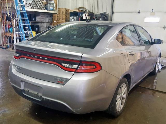 1C3CDFDH8FD181164 - 2015 DODGE DART SE AE SILVER photo 4