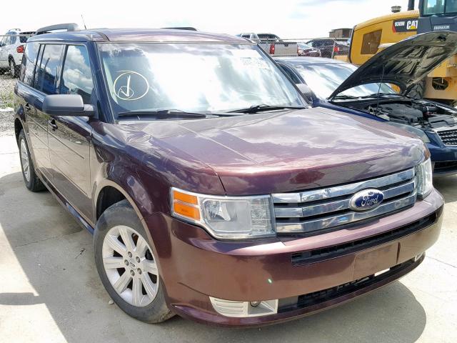 2FMGK5BC9CBD18579 - 2012 FORD FLEX SE MAROON photo 1