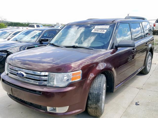 2FMGK5BC9CBD18579 - 2012 FORD FLEX SE MAROON photo 2