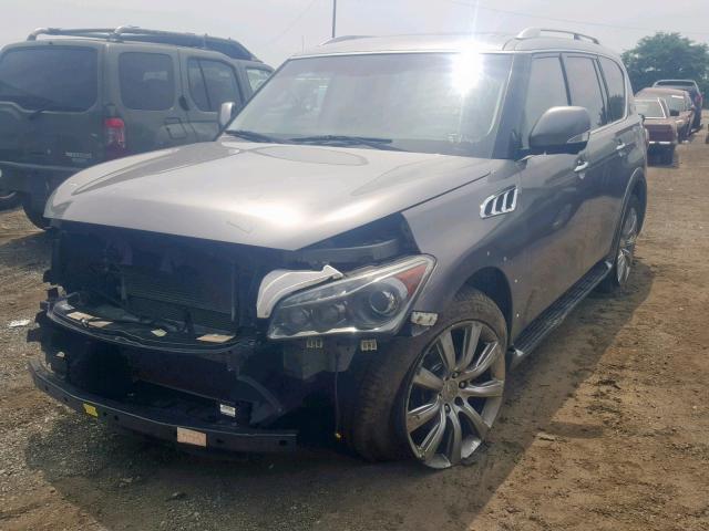 JN8AZ2NC5C9316247 - 2012 INFINITI QX56 GRAY photo 2