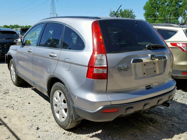 JHLRE48797C039716 - 2007 HONDA CR-V EXL SILVER photo 3