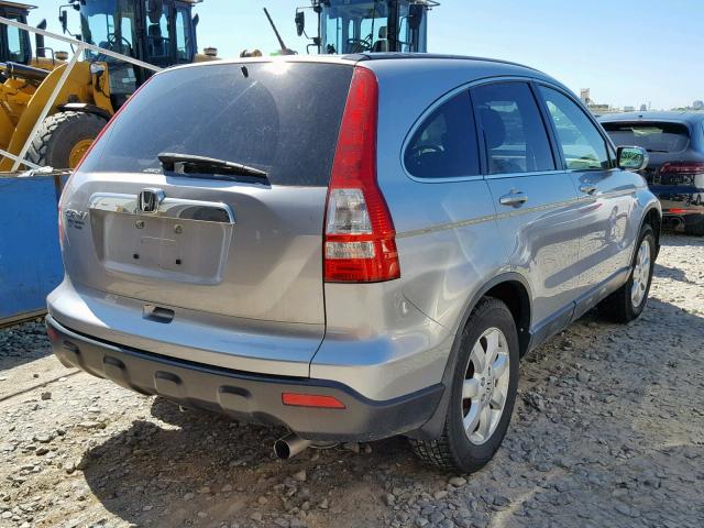 JHLRE48797C039716 - 2007 HONDA CR-V EXL SILVER photo 4