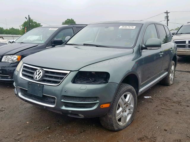 WVGCM77L54D079444 - 2004 VOLKSWAGEN TOUAREG 4. GREEN photo 2