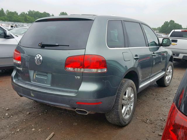 WVGCM77L54D079444 - 2004 VOLKSWAGEN TOUAREG 4. GREEN photo 4