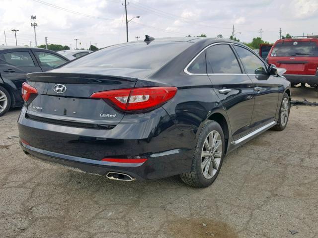 5NPE34AF6GH432130 - 2016 HYUNDAI SONATA SPO BLACK photo 4