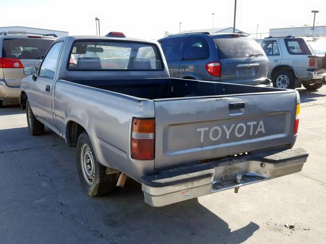 4TARN81AXRZ285681 - 1994 TOYOTA PICKUP 1/2 GRAY photo 3