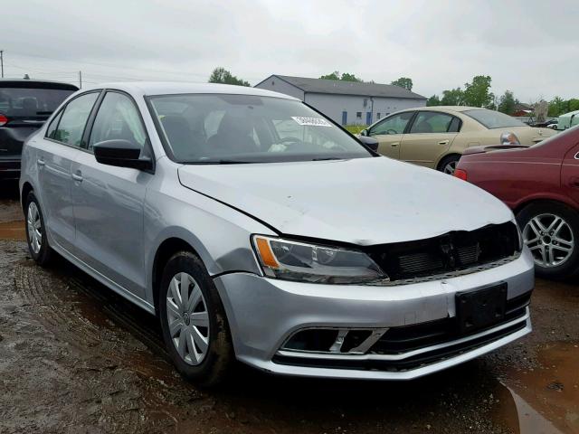 3VW2K7AJ5FM336538 - 2015 VOLKSWAGEN JETTA BASE SILVER photo 1