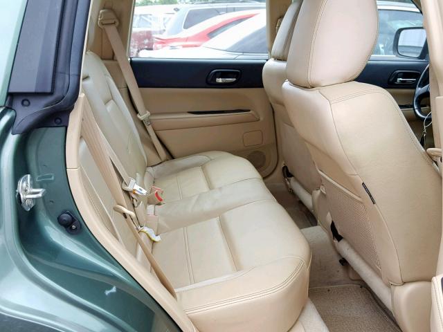 JF1SG67657H723572 - 2007 SUBARU FORESTER 2 GREEN photo 6