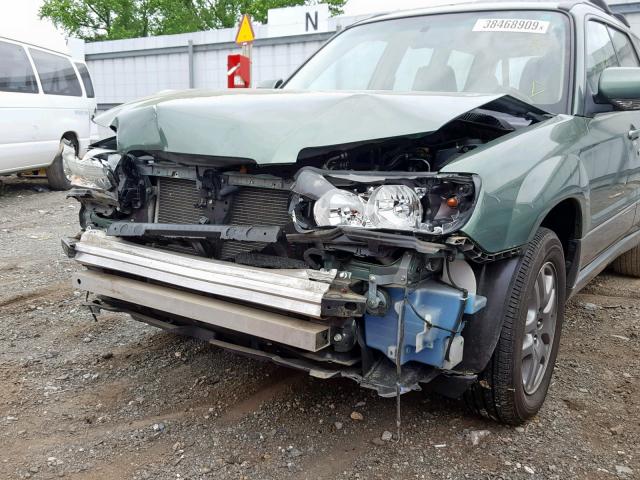 JF1SG67657H723572 - 2007 SUBARU FORESTER 2 GREEN photo 9