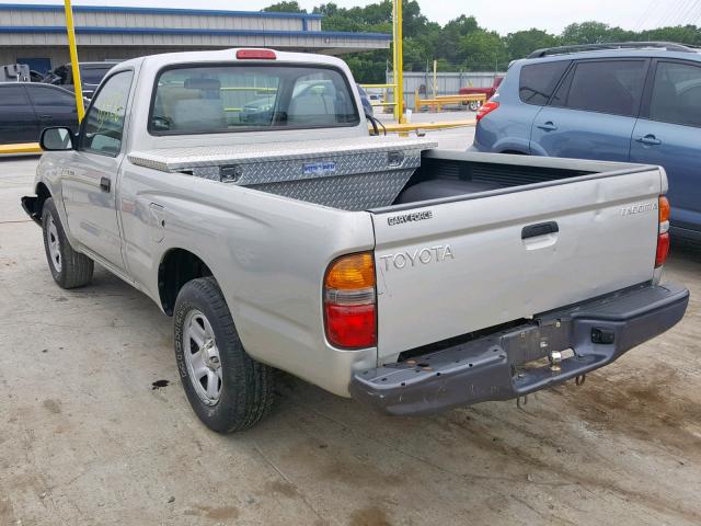 5TENL42N02Z882805 - 2002 TOYOTA TACOMA SILVER photo 3