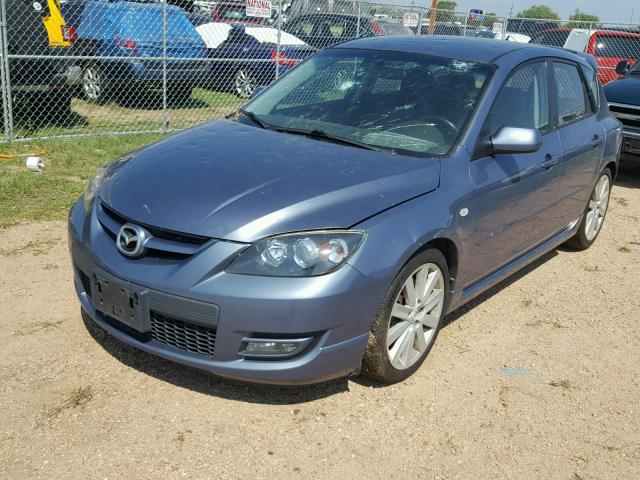 JM1BK34L871727948 - 2007 MAZDA SPEED 3 BLUE photo 2