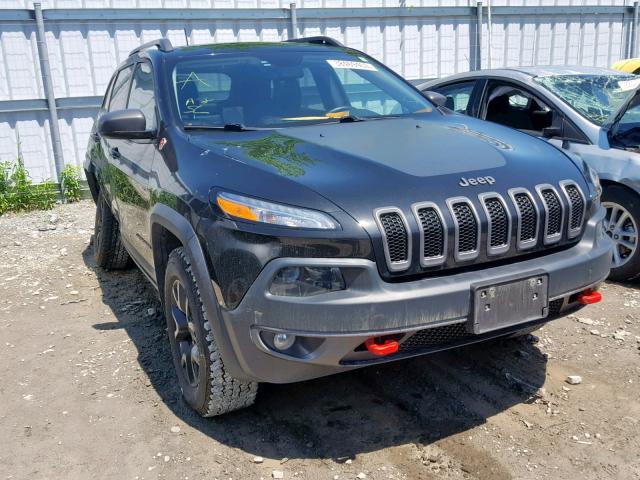 1C4PJMBSXGW105301 - 2016 JEEP CHEROKEE T BLACK photo 1