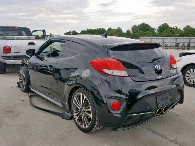 KMHTC6AE3GU249117 - 2016 HYUNDAI VELOSTER T BLACK photo 3