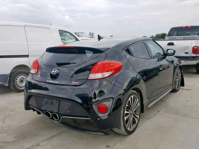 KMHTC6AE3GU249117 - 2016 HYUNDAI VELOSTER T BLACK photo 4