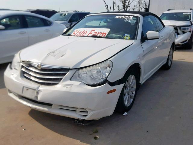 1C3BC5ED5AN159954 - 2010 CHRYSLER SEBRING TO WHITE photo 2