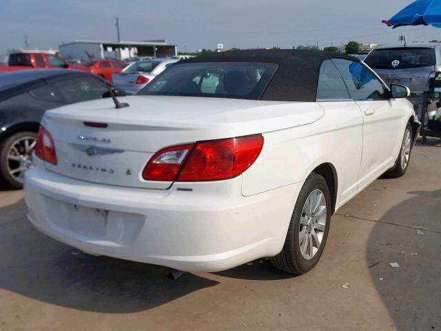 1C3BC5ED5AN159954 - 2010 CHRYSLER SEBRING TO WHITE photo 4