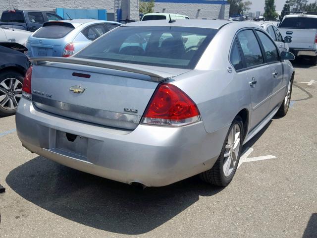 2G1WU57M291216222 - 2009 CHEVROLET IMPALA LTZ SILVER photo 4