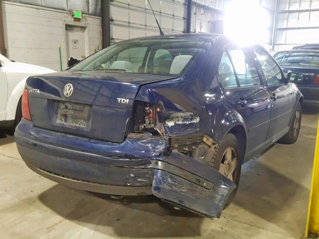 3VWSP69M92M144012 - 2002 VOLKSWAGEN JETTA GLS BLUE photo 4