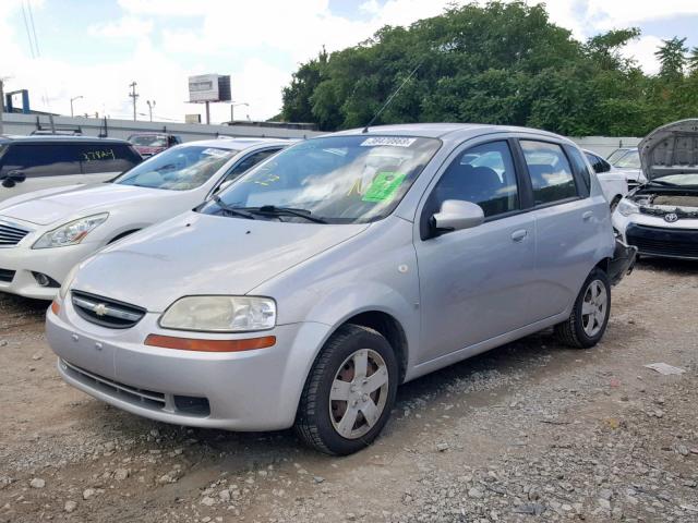 KL1TD66688B249444 - 2008 CHEVROLET AVEO BASE Сұр фото 2