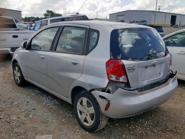 KL1TD66688B249444 - 2008 CHEVROLET AVEO BASE Сұр фото 3